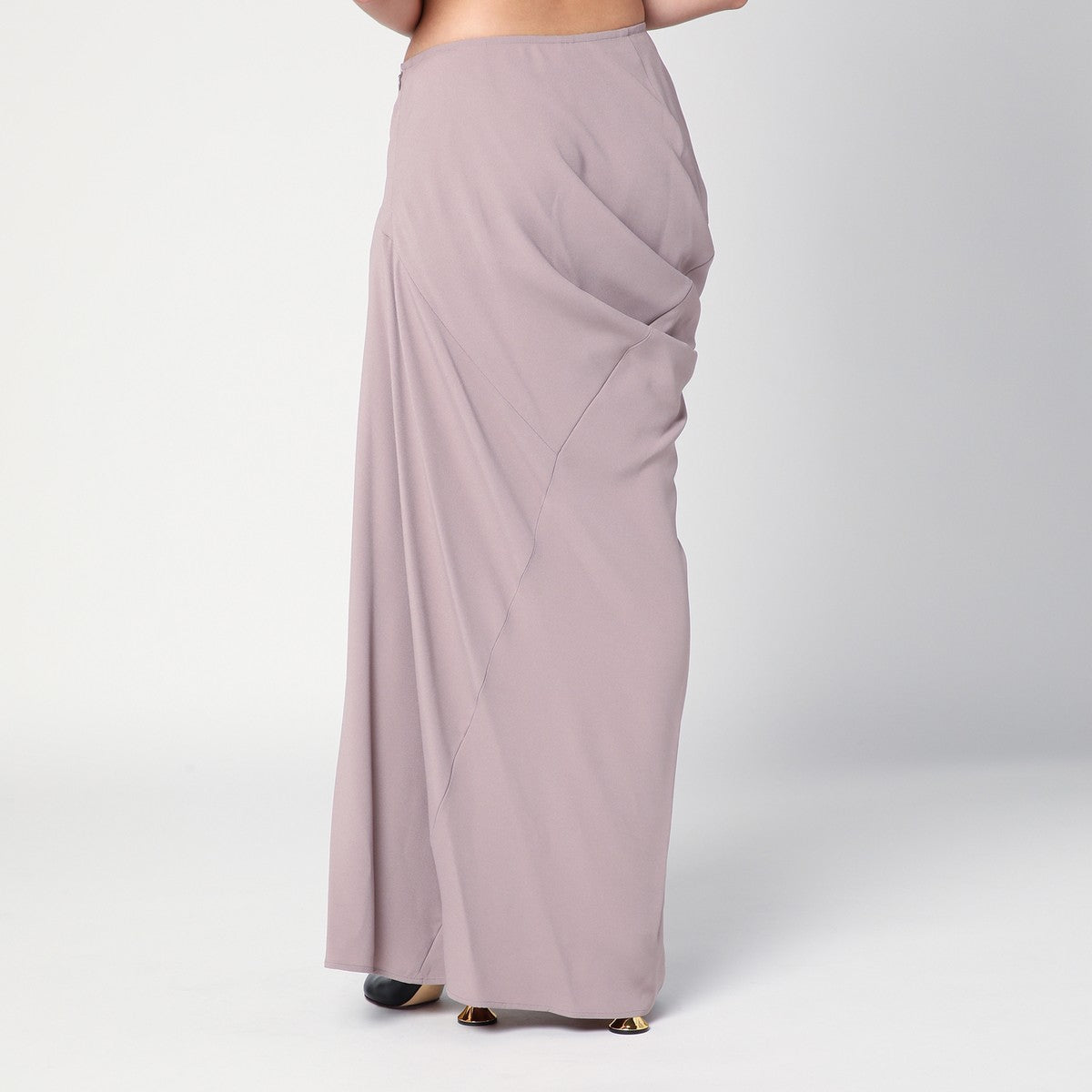 Dries Van Noten Dries Van Noten Pink long draped skirt