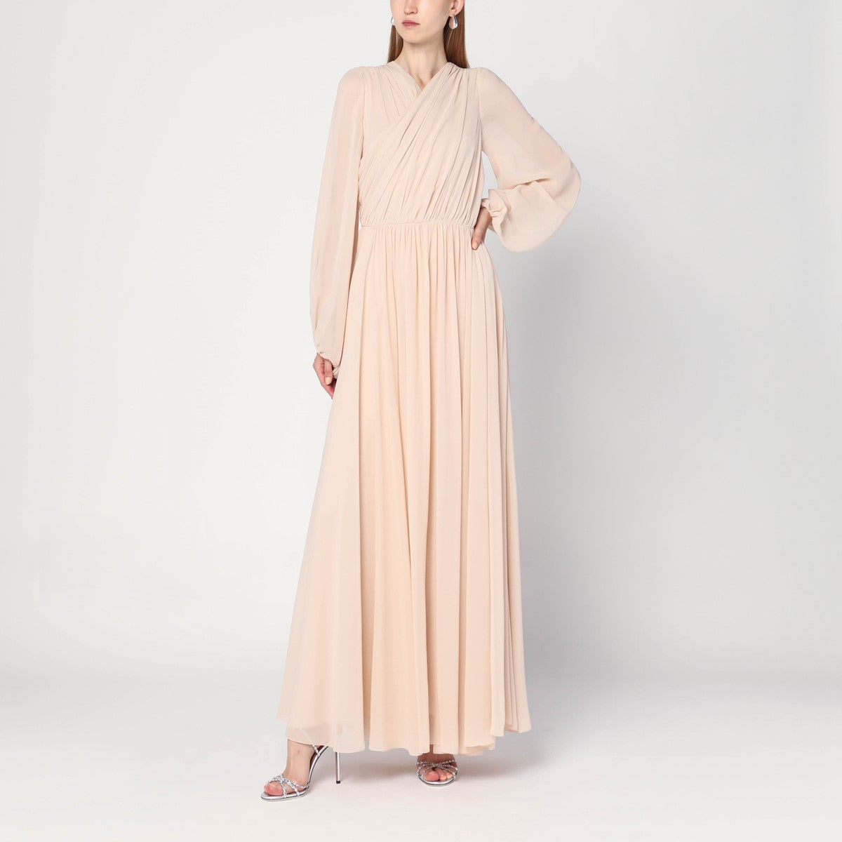 Alberta Ferretti Alberta Ferretti Light pink dress in silk georgette
