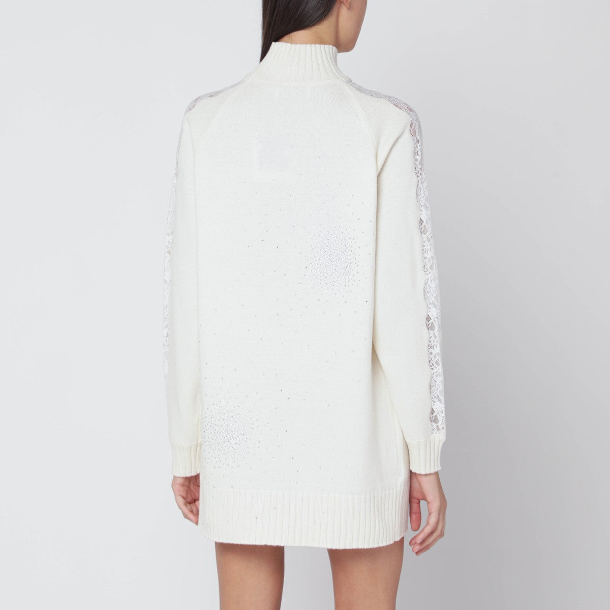 Giuseppe Di Morabito Giuseppe di Morabito White turtleneck dress in wool