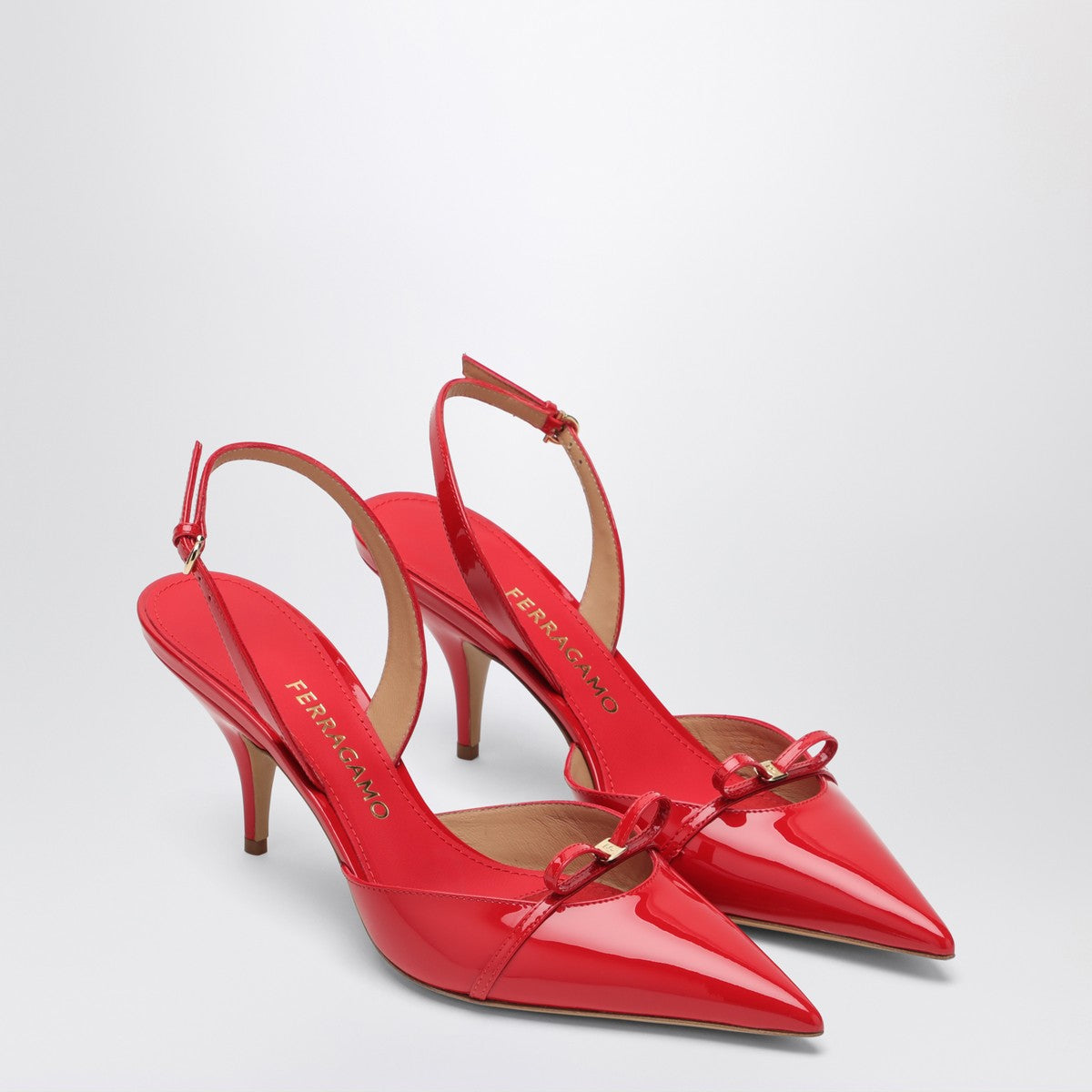 Ferragamo Ferragamo Gylla 70 Slingback in flame red