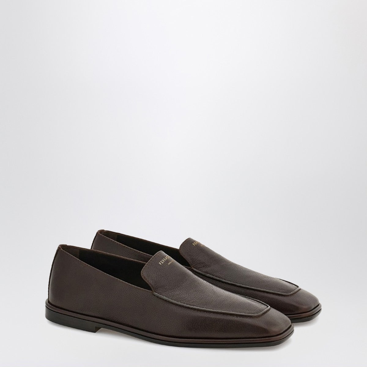Ferragamo Ferragamo Dark brown leather loafer