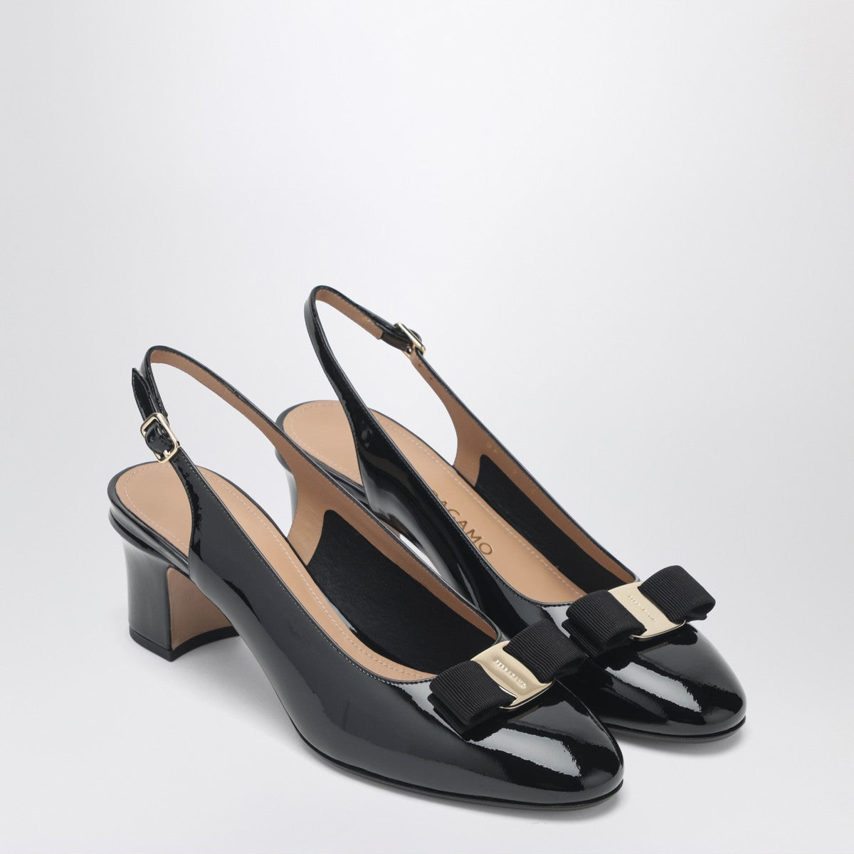 Ferragamo Ferragamo Black Vara bow slingback shoes