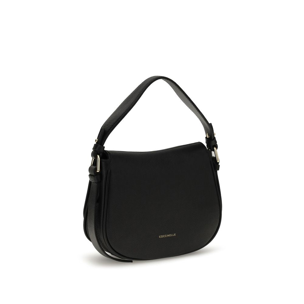 Coccinelle Black Calf Leather Bos Taurus Shoulder Bag