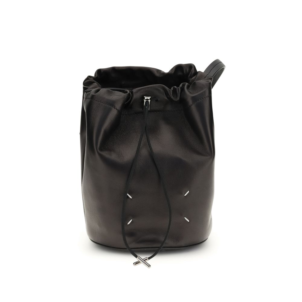 Margiela Black Calf Leather Bos Taurus Shoulder Bag