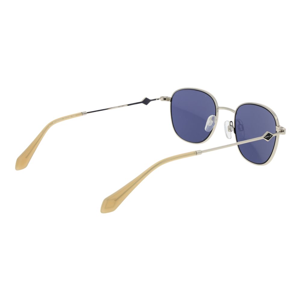 Replay Silver Metal Sunglasses