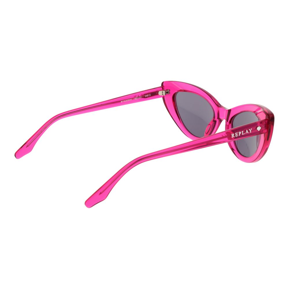 Replay Pink Plastic Sunglasses