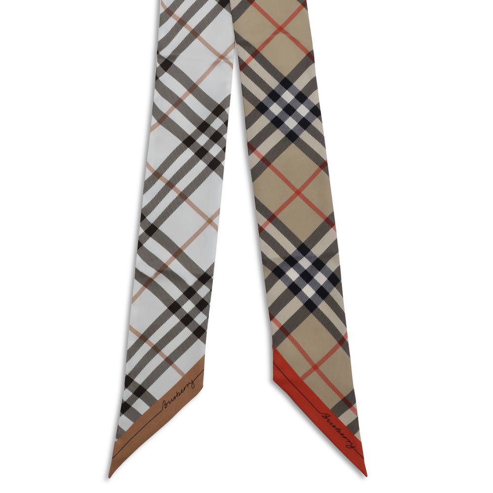 Burberry Multicolor Silk Scarf