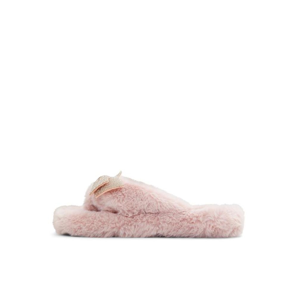 ALDO Pink Polyester Slippers