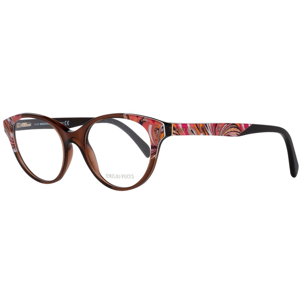 Emilio Pucci Brown Plastic Glasses (Frames) - Luxe Marca