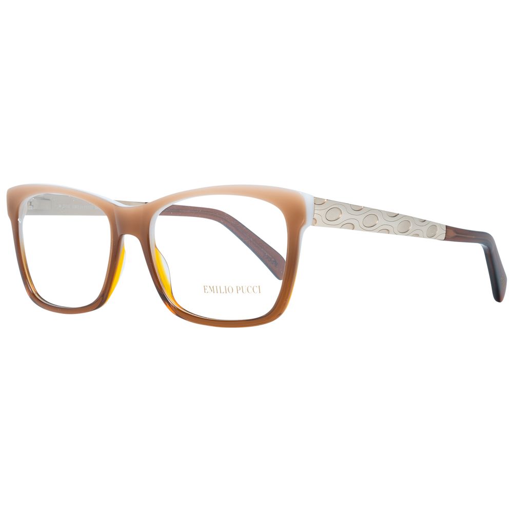 Emilio Pucci Brown Plastic Glasses (Frames) - Luxe Marca