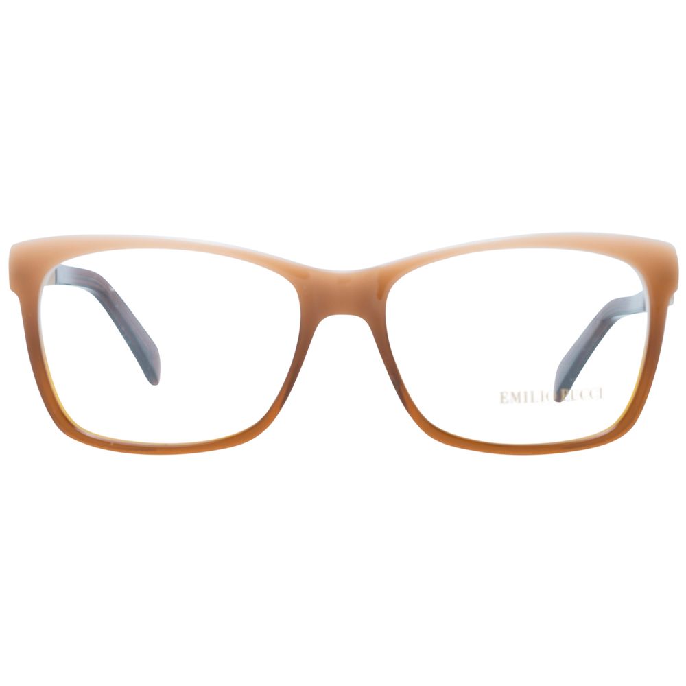 Emilio Pucci Brown Plastic Glasses (Frames) - Luxe Marca