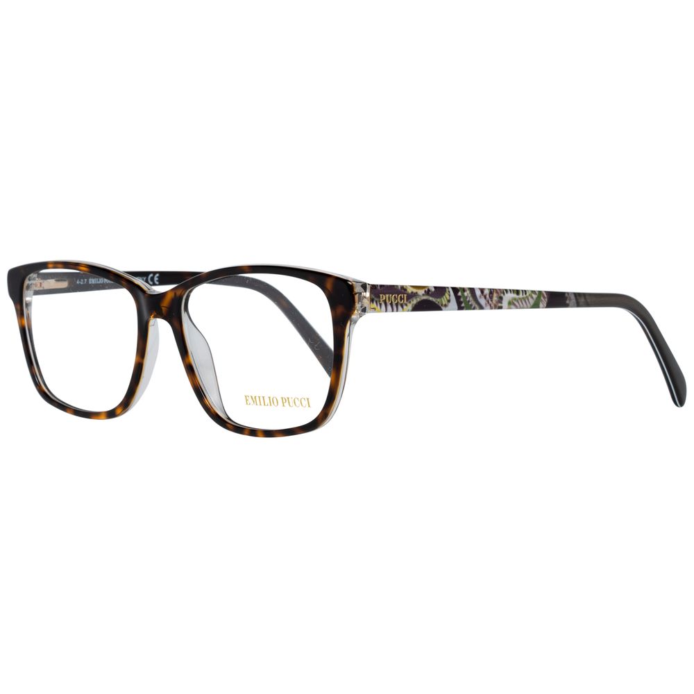Emilio Pucci Brown Plastic Glasses (Frames) - Luxe Marca