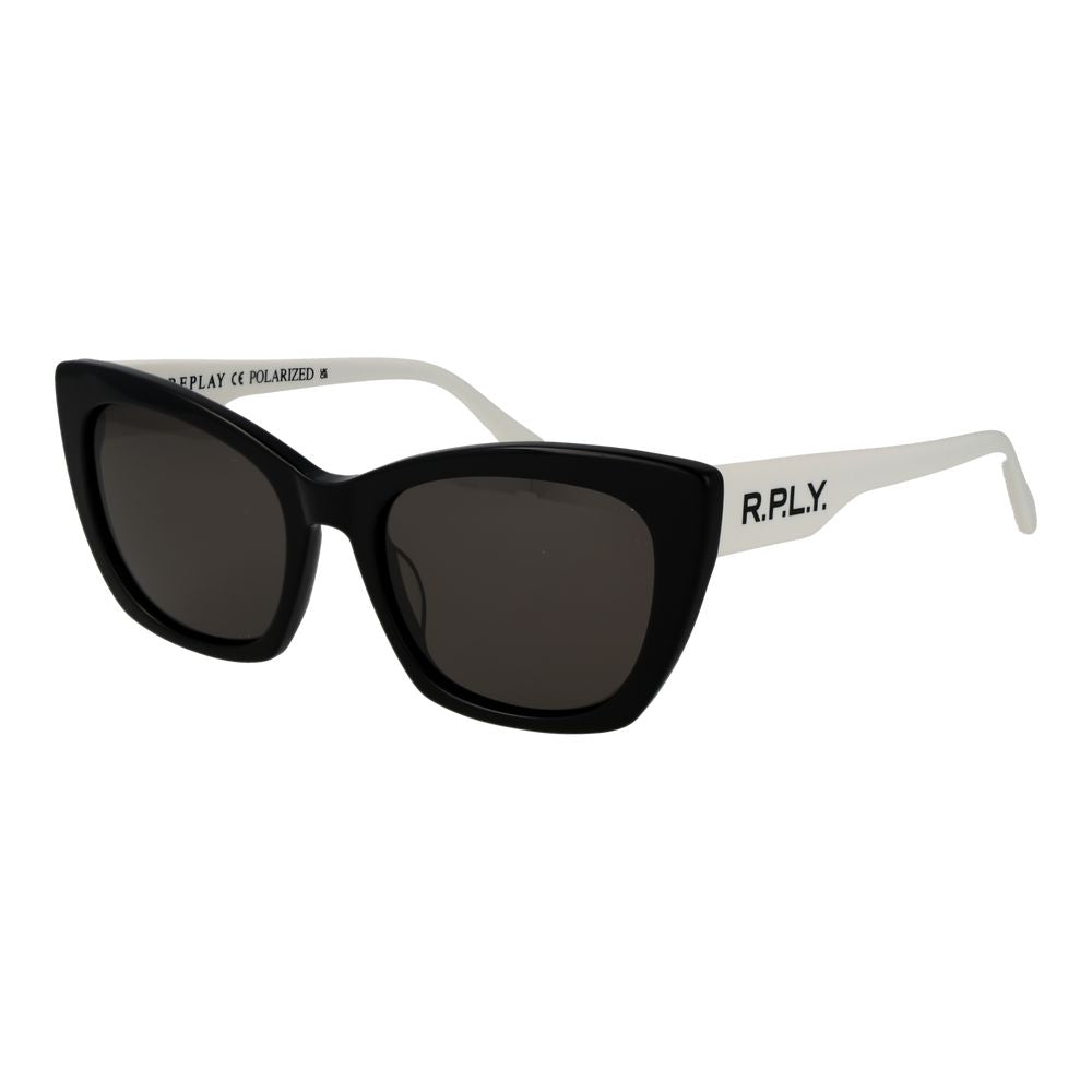 Replay Black Plastic Sunglasses - Luxe Marca