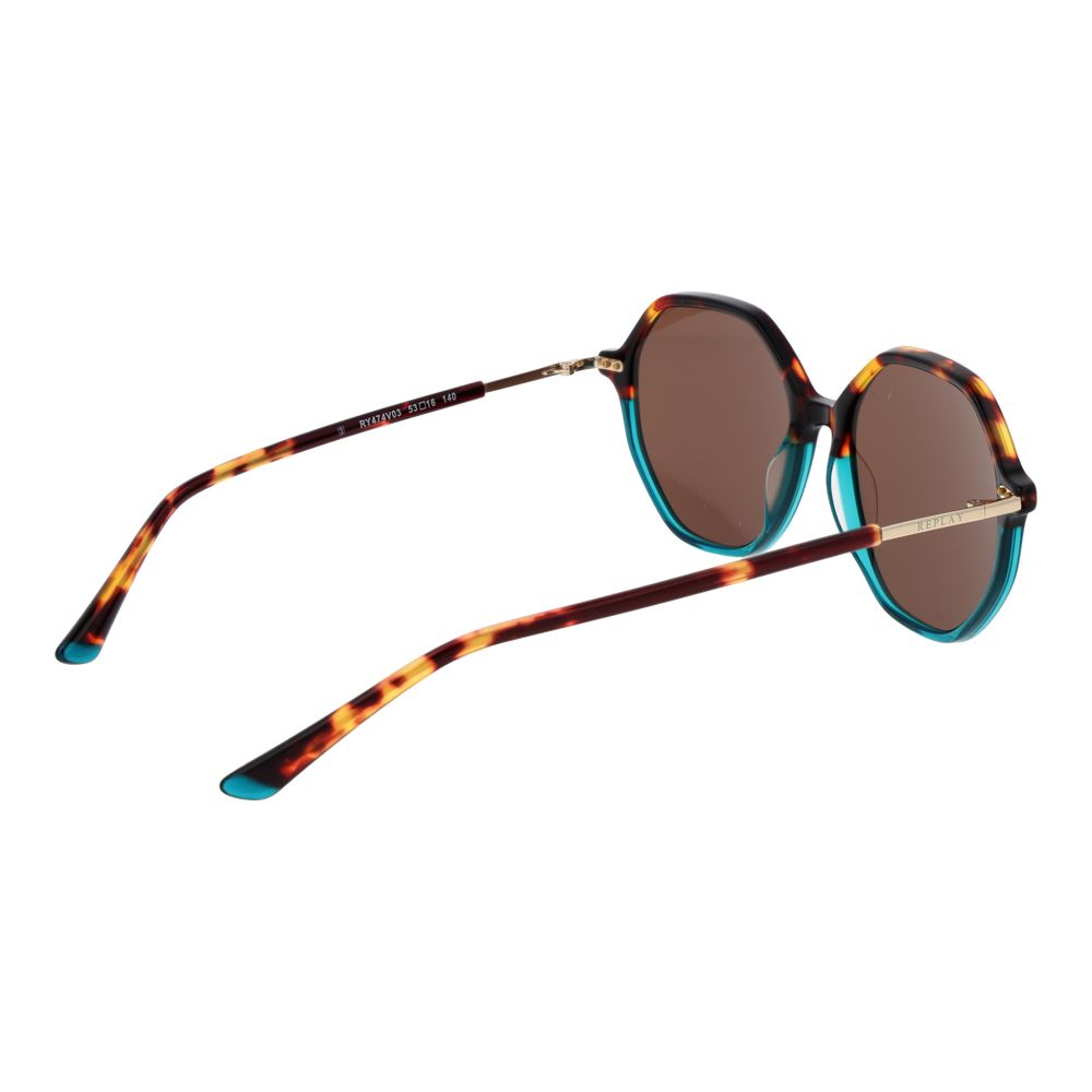 Replay Brown Plastic Sunglasses - Luxe Marca