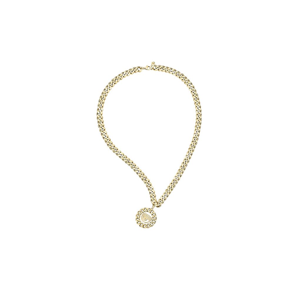 Chiara Ferragni Gold Stainless Steel Necklace - Luxe Marca