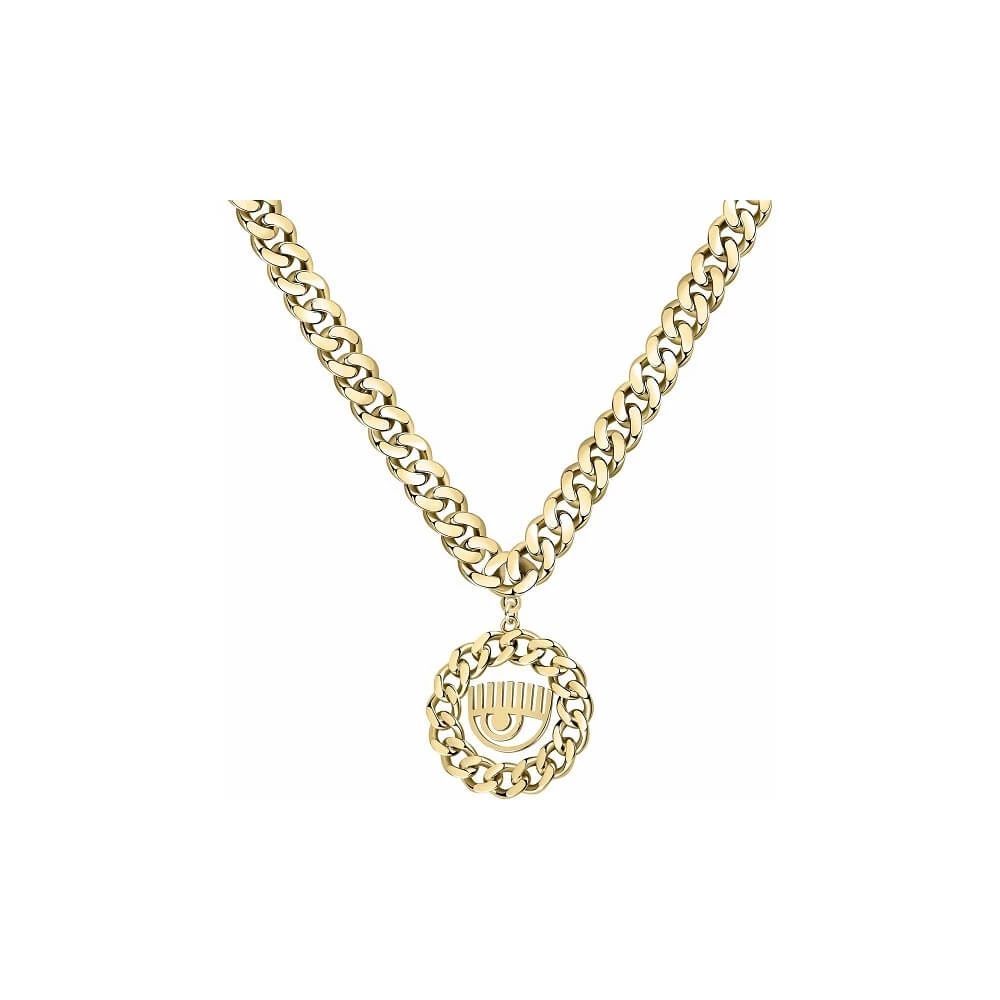 Chiara Ferragni Gold Stainless Steel Necklace - Luxe Marca