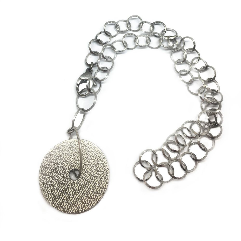 GC Silver Stainless Steel Necklace
