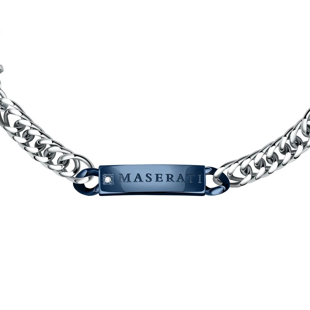 Maserati Gray Stainless Steel Bracelet - Luxe Marca