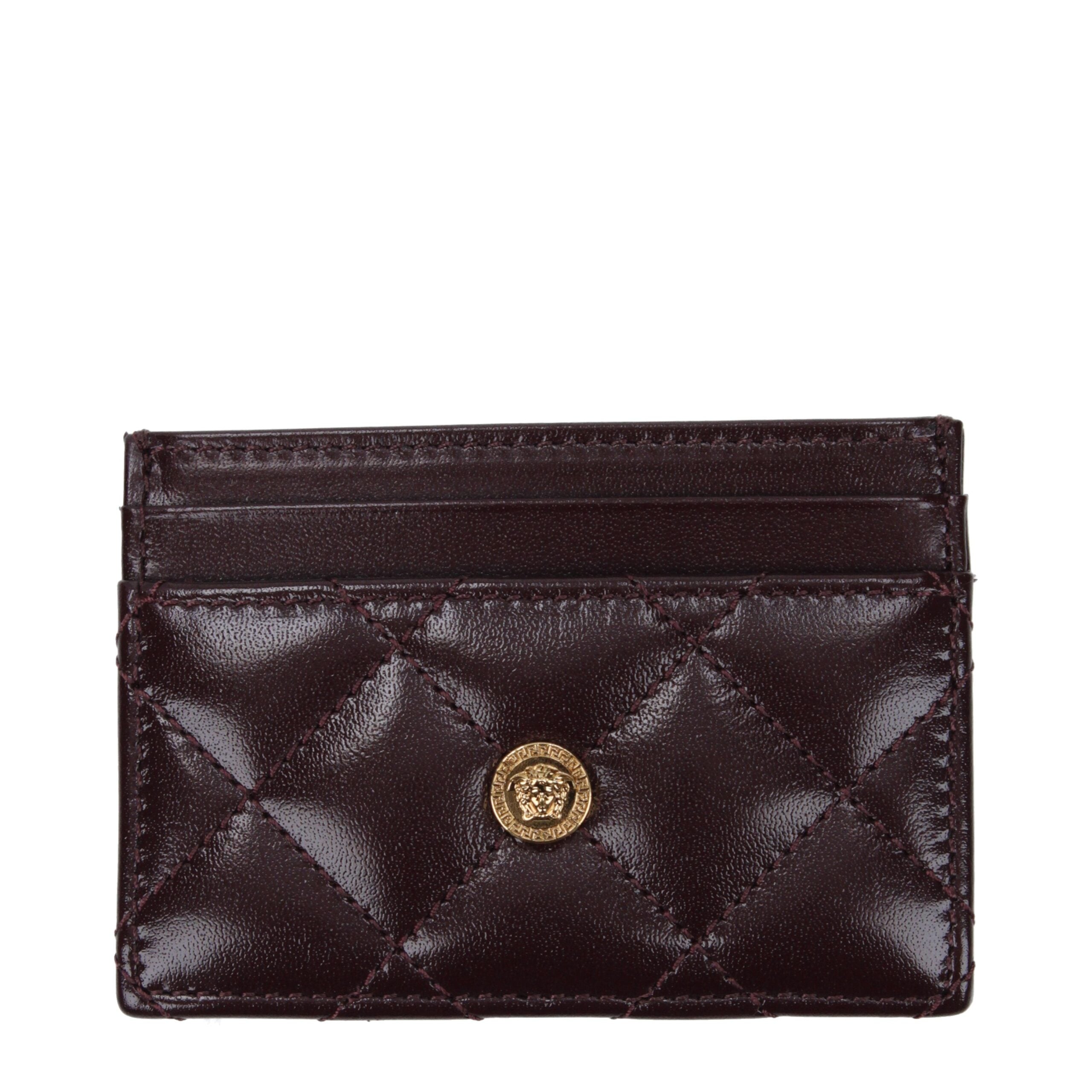 Versace Purple Leather Cardholder
