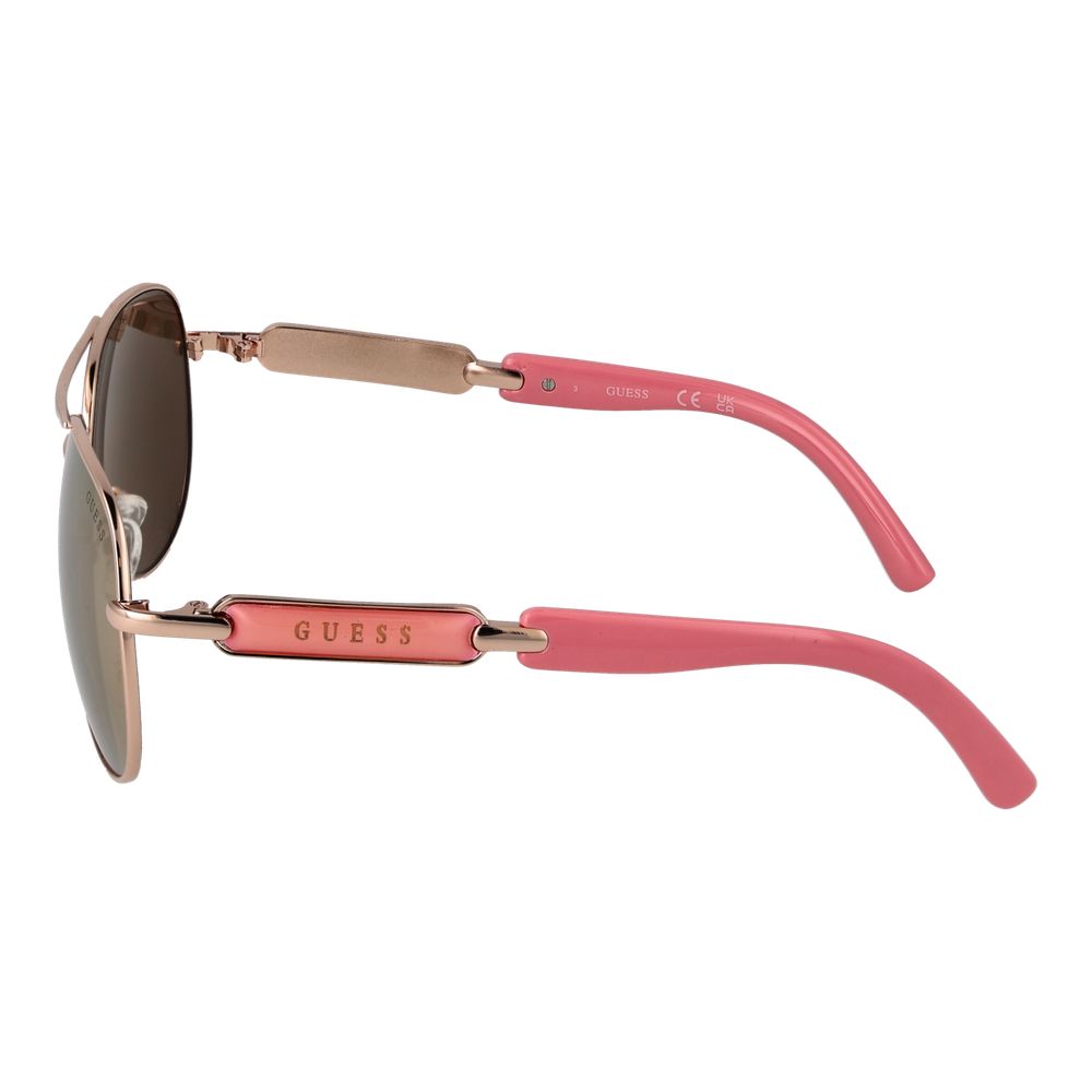 Guess Rose Gold Metal Sunglasses