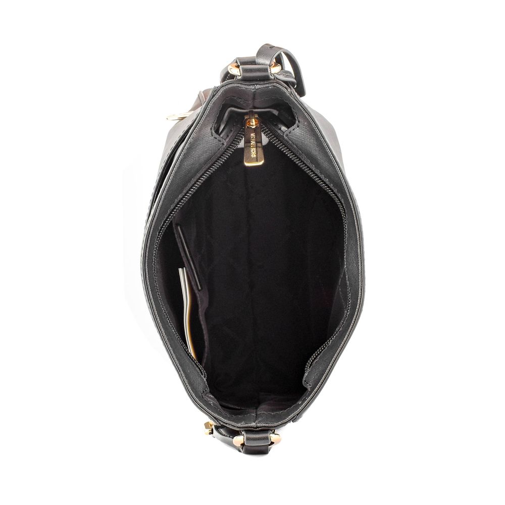 Michael Kors Black Canvas Crossbody Bag - Luxe Marca