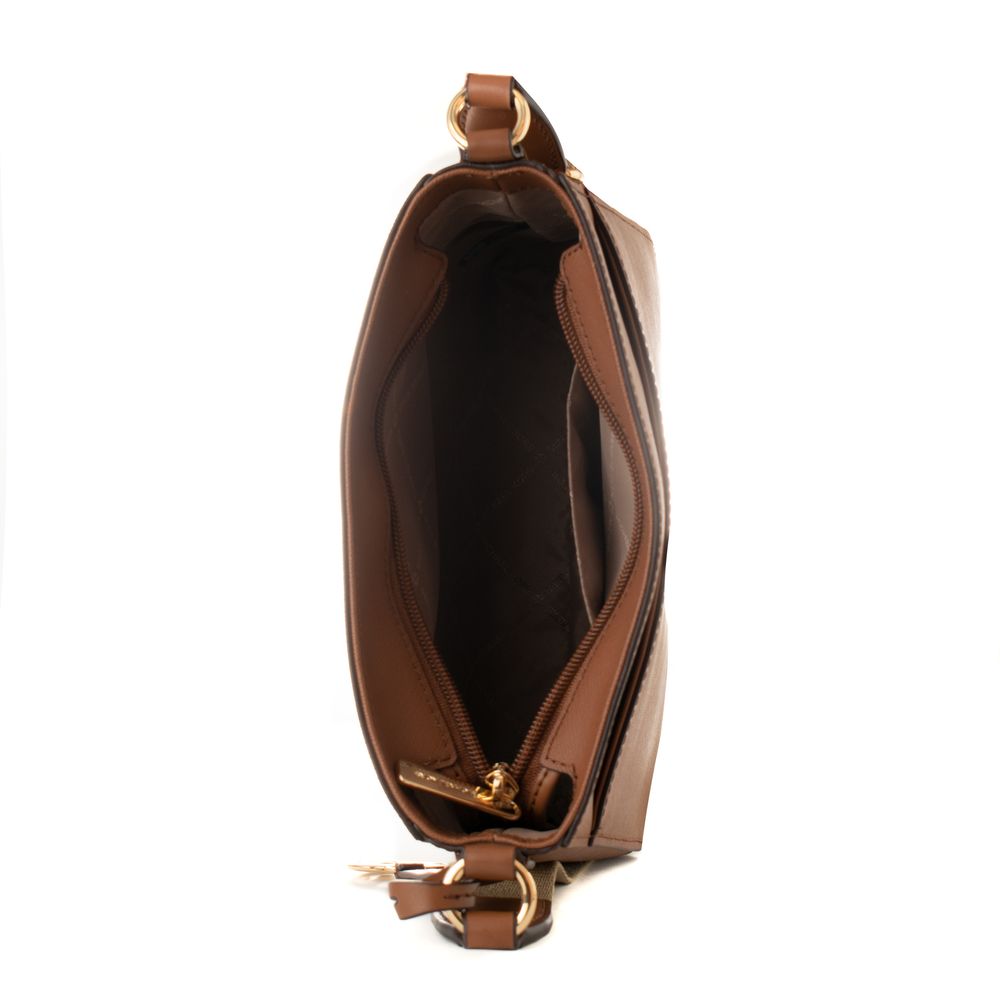 Michael Kors Brown Canvas Crossbody Bag - Luxe Marca