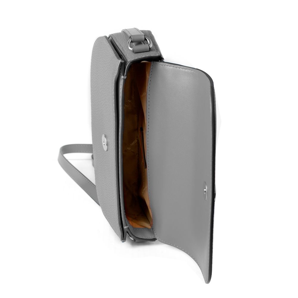 Michael Kors Gray Leather Crossbody Bag - Luxe Marca