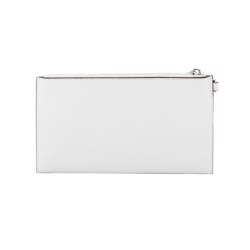 Michael Kors White Leather Clutch Bag - Luxe Marca