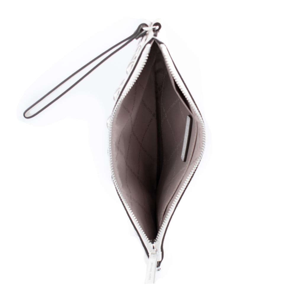 Michael Kors White Leather Clutch Bag - Luxe Marca