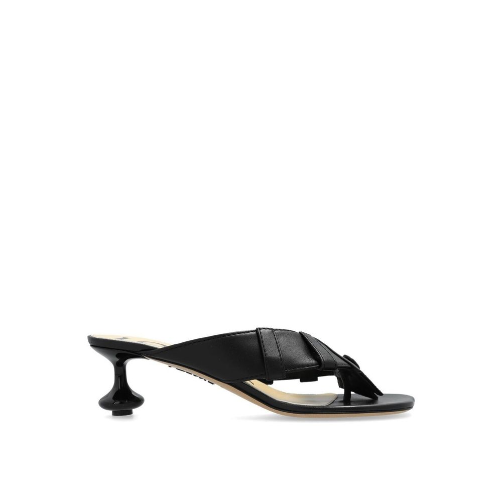 Loewe Black Lamb Leather Sandals