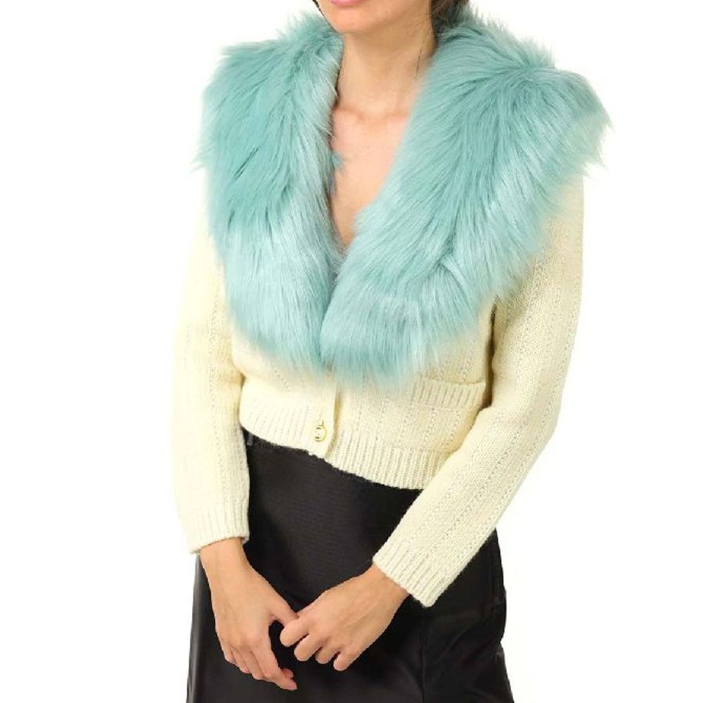 كارديجان غوتشي أبيض من الصوف