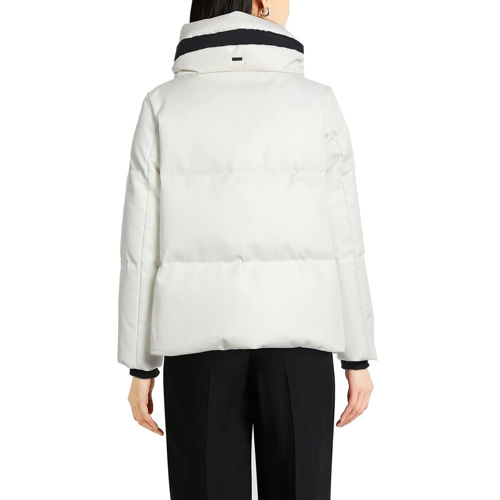Herno White Polyester Coat
