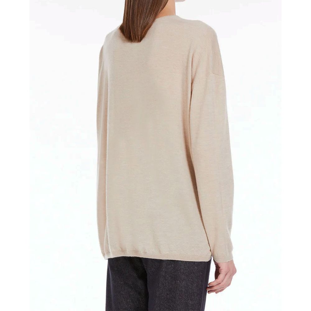Max Mara Beige Cashmere Sweater - Luxe Marca