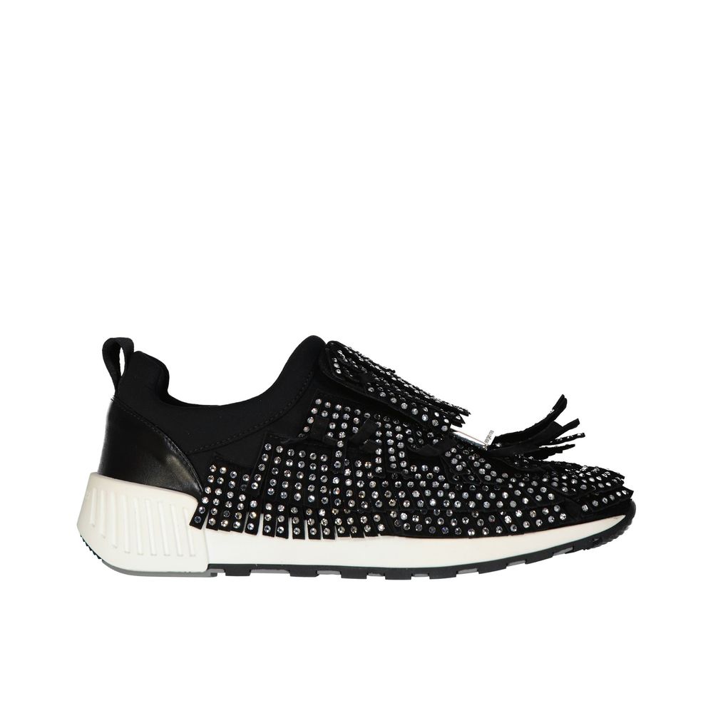 Sergio Rossi Black Fabric Athletic Sneakers