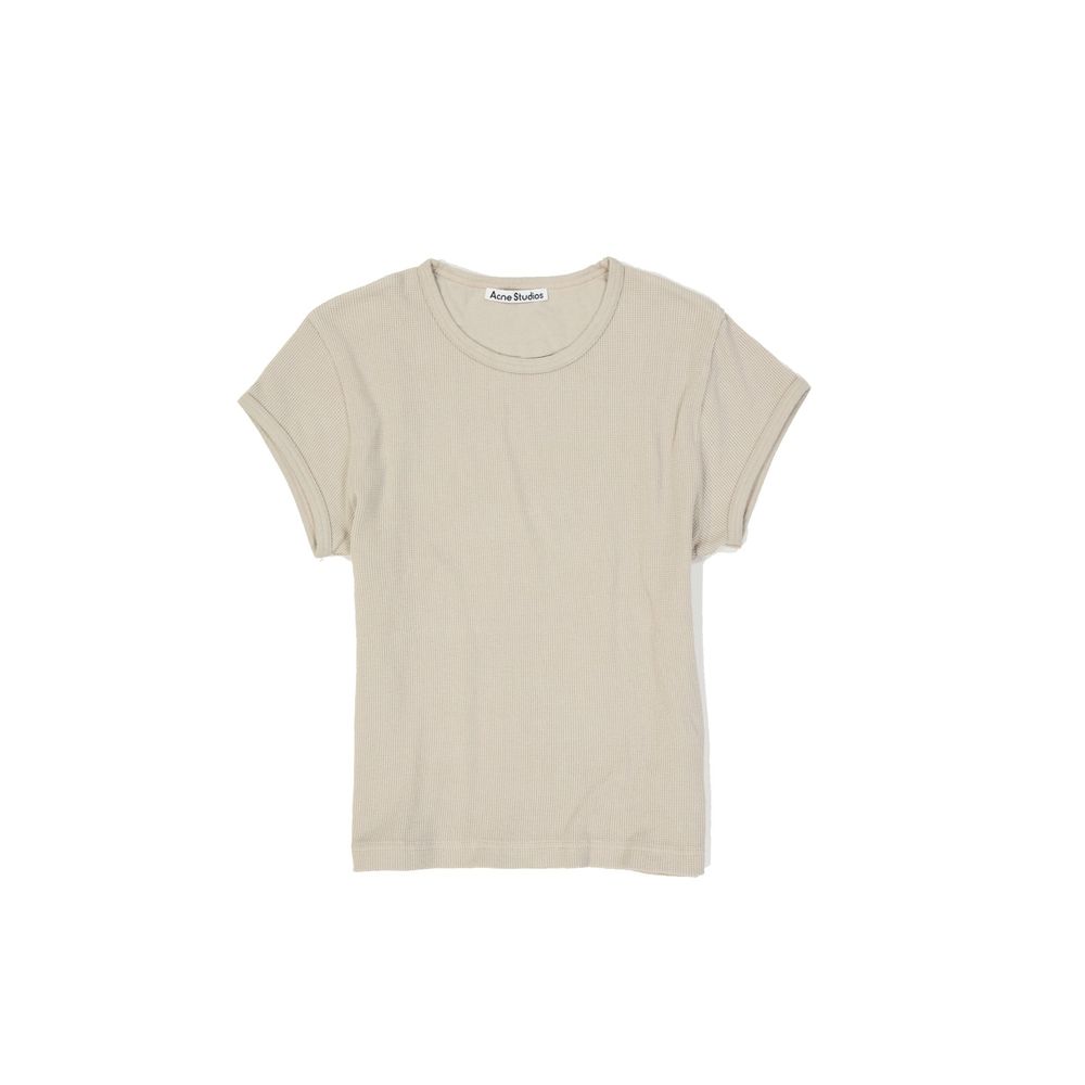 Acne Studios Beige Cotton Sleeveles T-Shirt