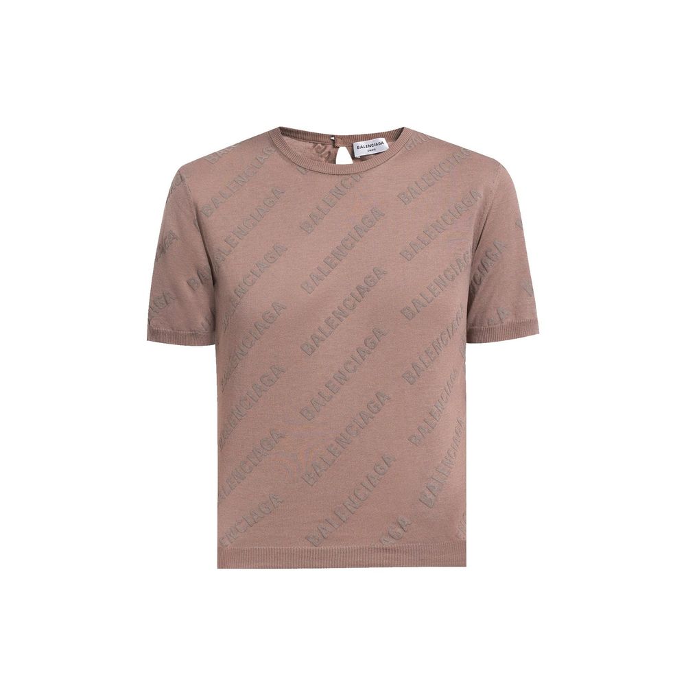 Balenciaga Brown Cotton Tank Tops - Luxe Marca