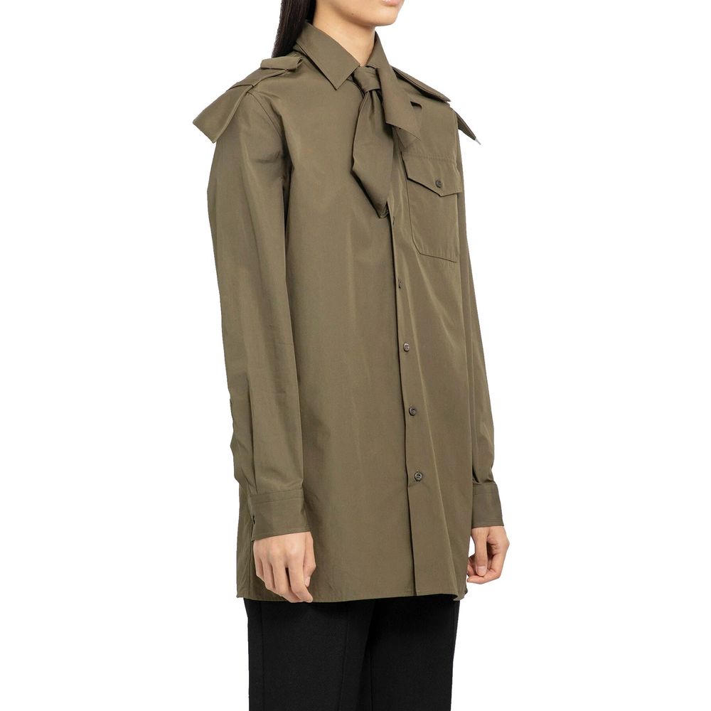 Prada Bicolor Cotton Dress Shirt - Luxe Marca