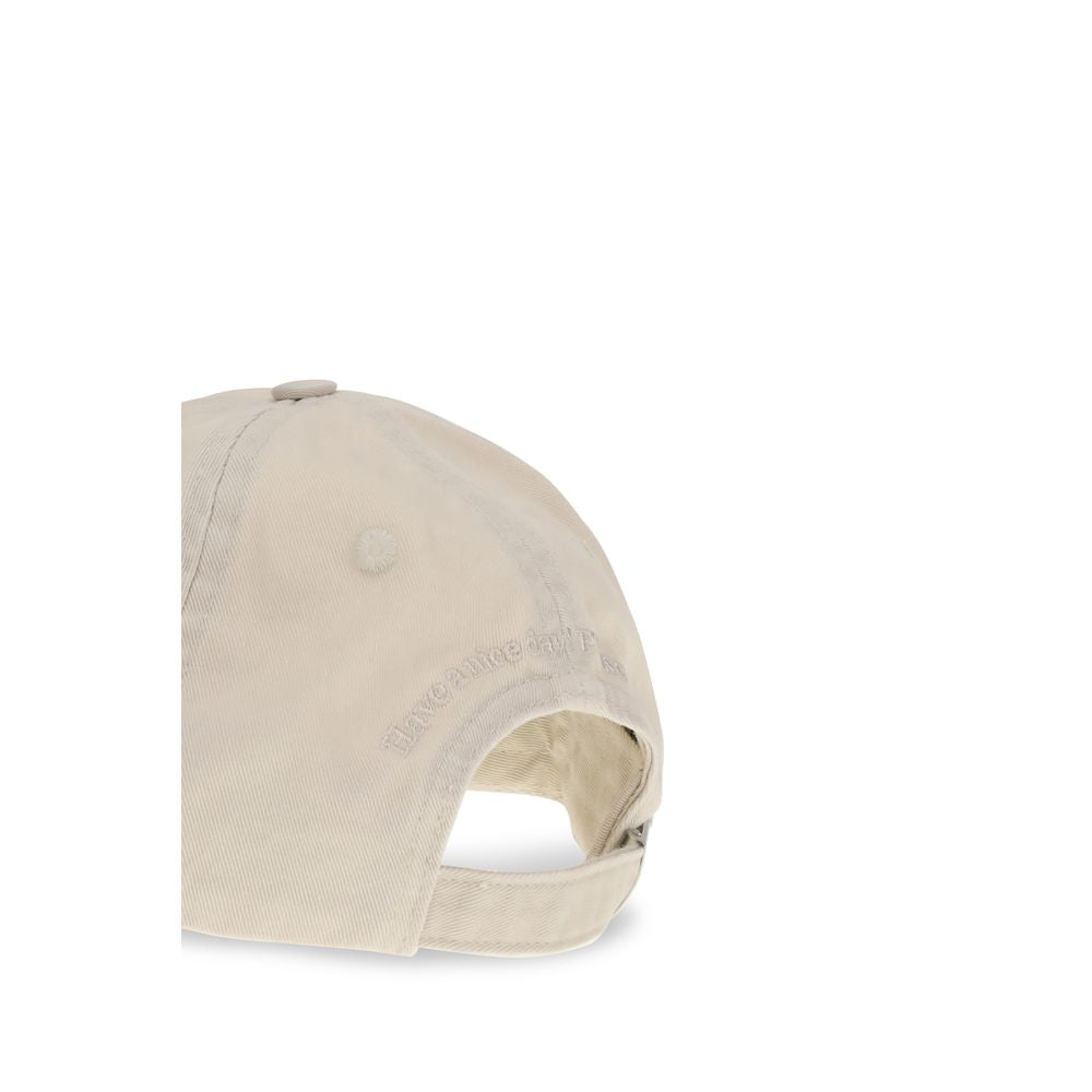 Ganni Beige Cotton Cap (Baseball Hat)