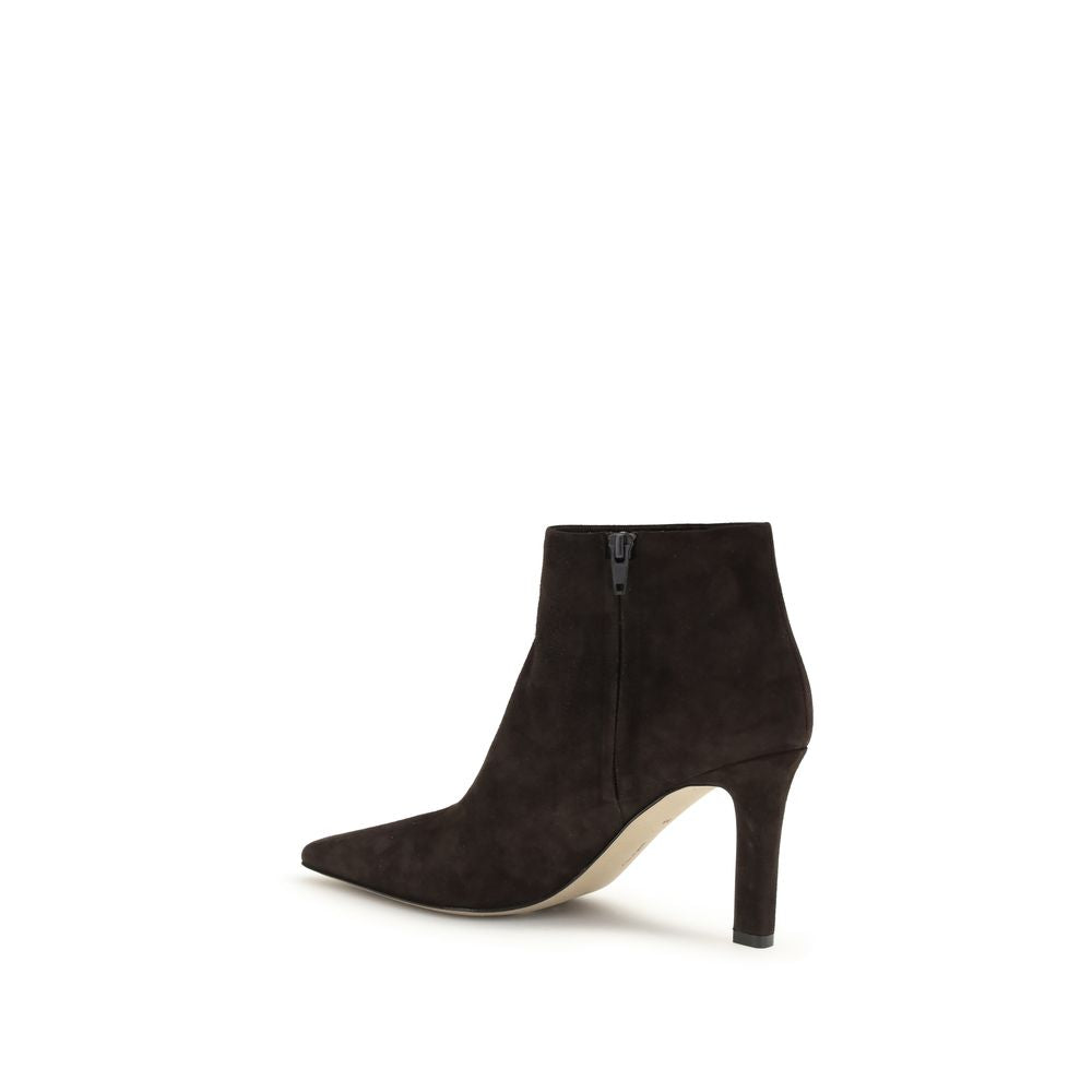The Row Brown Goatskin Ankle Boots - Luxe Marca