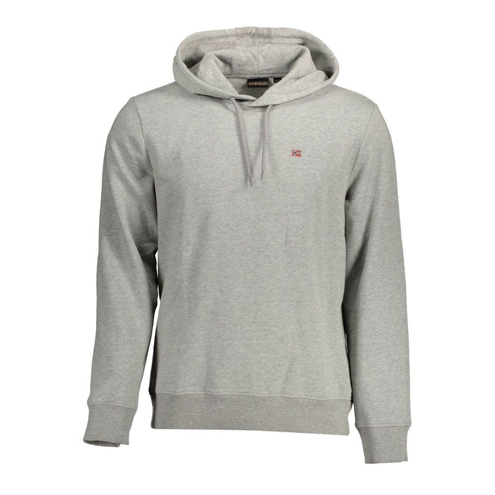 Napapijri Gray Cotton Hoodie