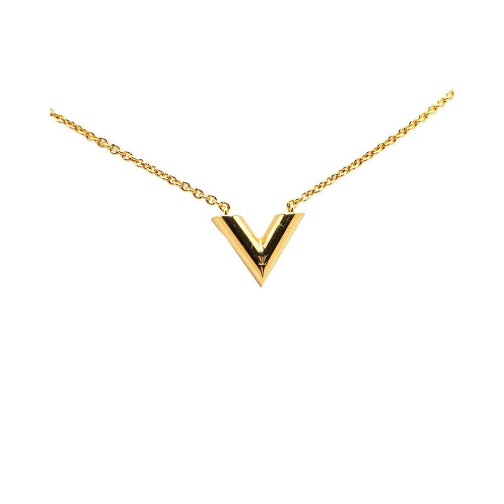 Louis Vuitton Gold Metal Necklace