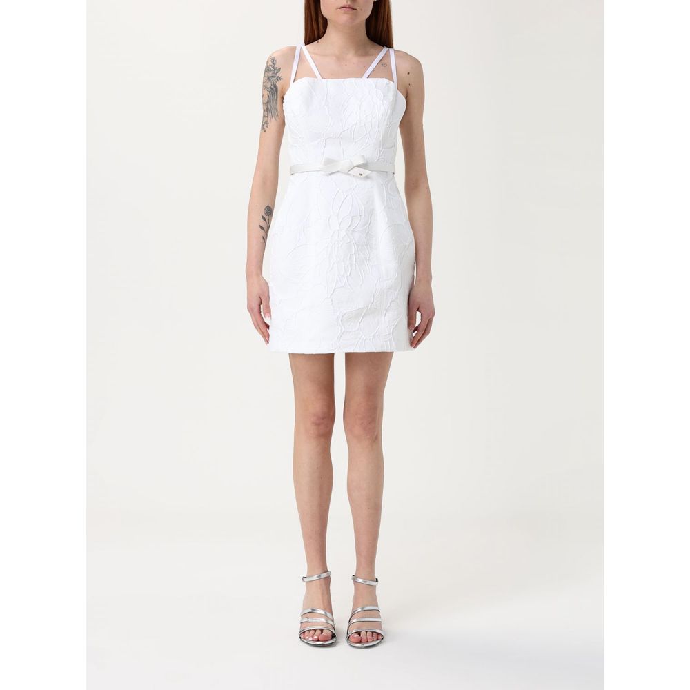 Elisabetta Franchi Bicolor Polyester Casual Dress