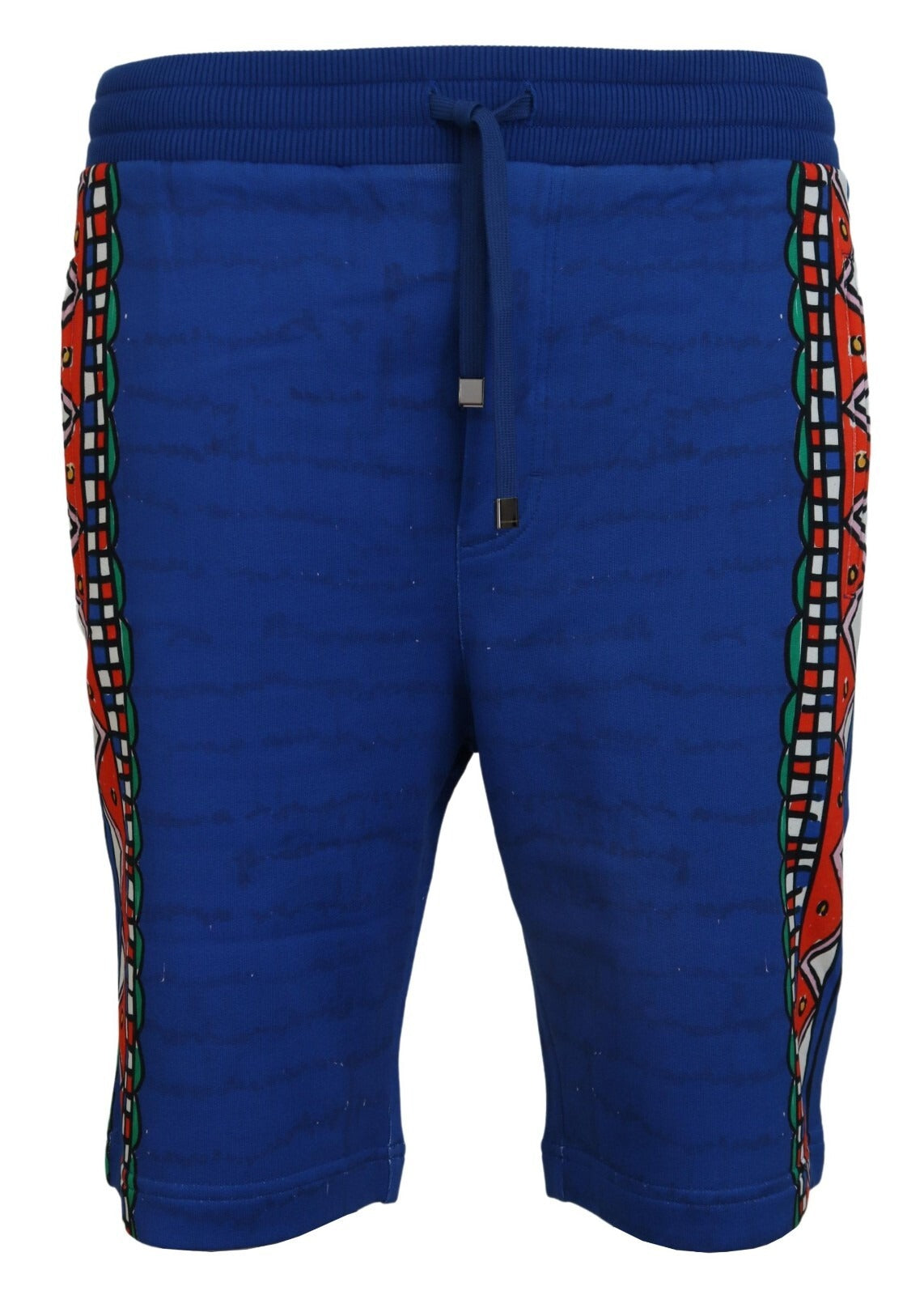 Dolce & Gabbana Blue Cotton Printed Bermuda Trousers Shorts - Luxe Marca