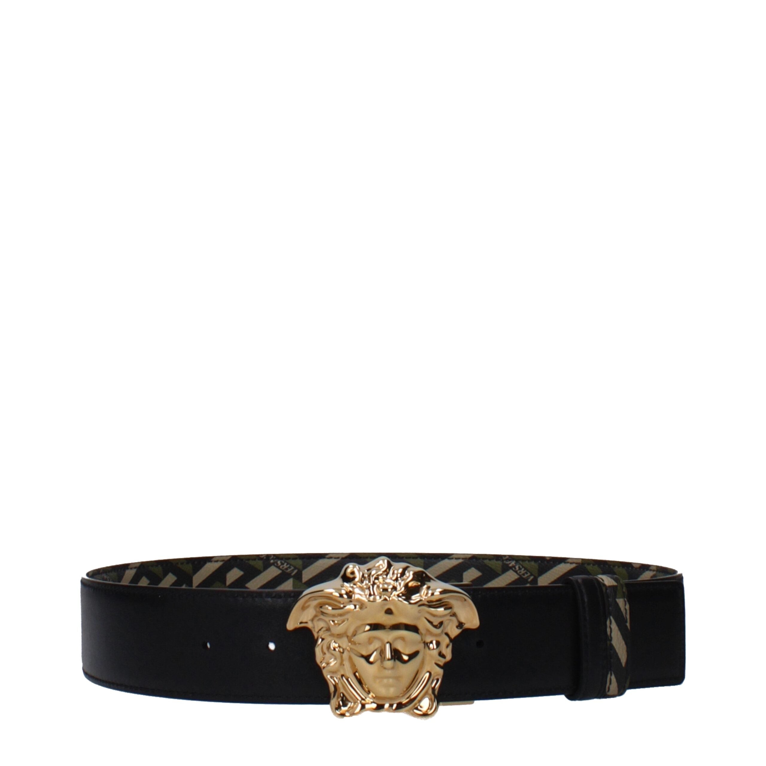 Versace Green Polyester Regular Belt