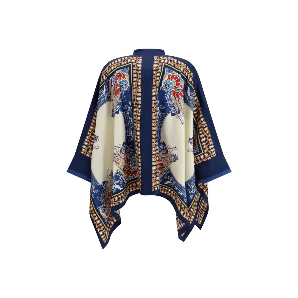 La Double J Multicolor Silk Pattern Shirt