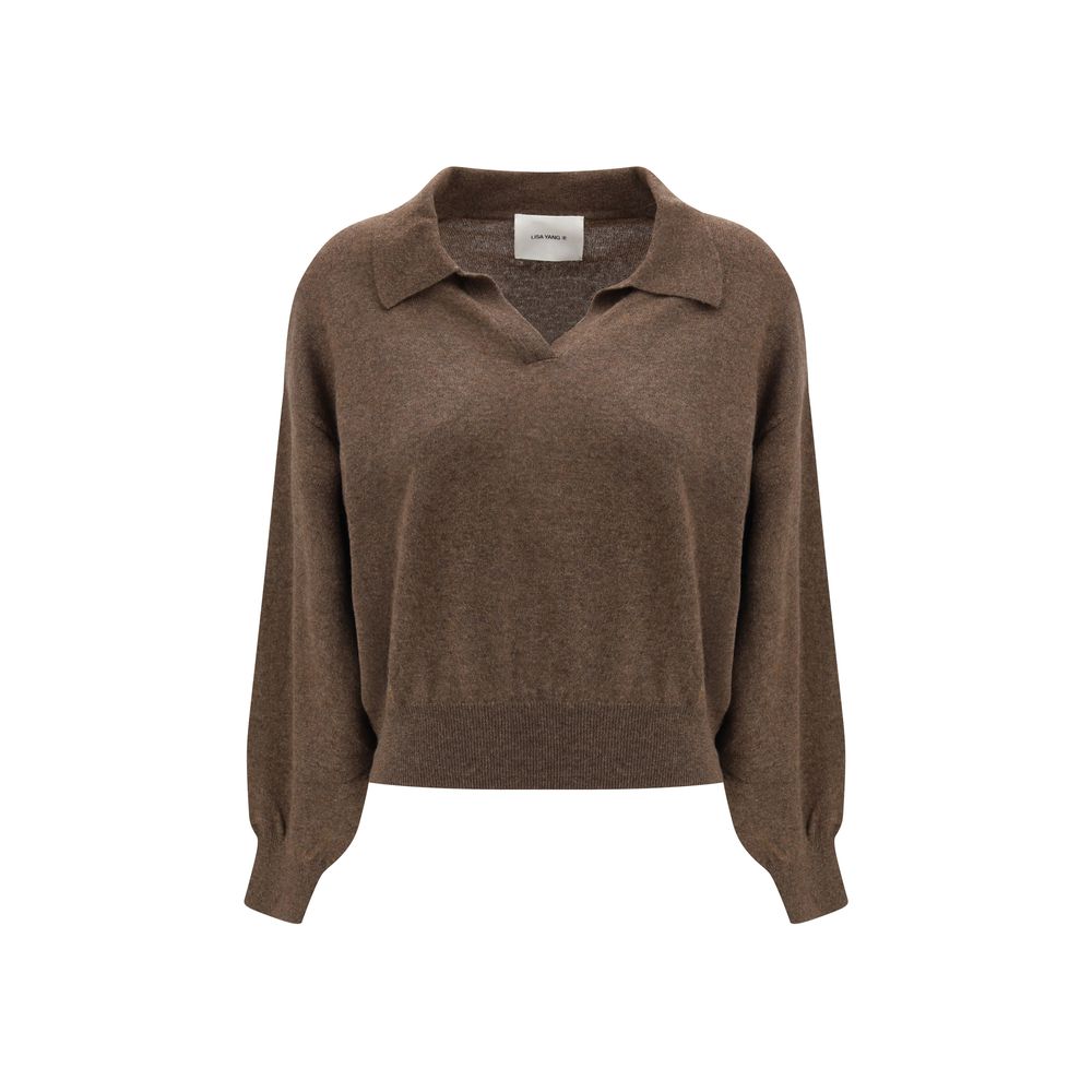 Lisa Yang Brown Cashmere Sweatshirt - Luxe Marca
