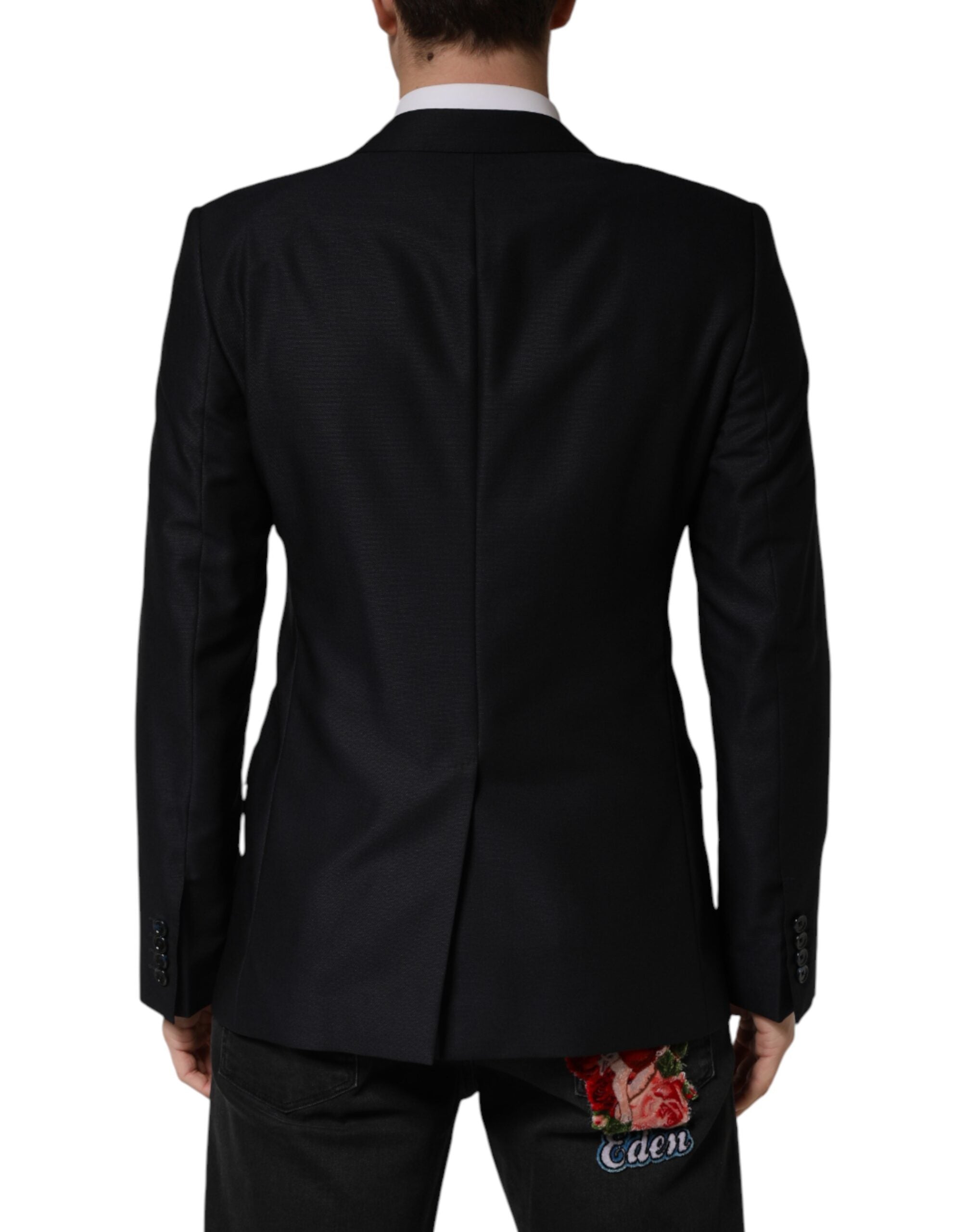 Dolce & Gabbana Black MARTINI Single Breasted Jacket Blazer - Luxe Marca