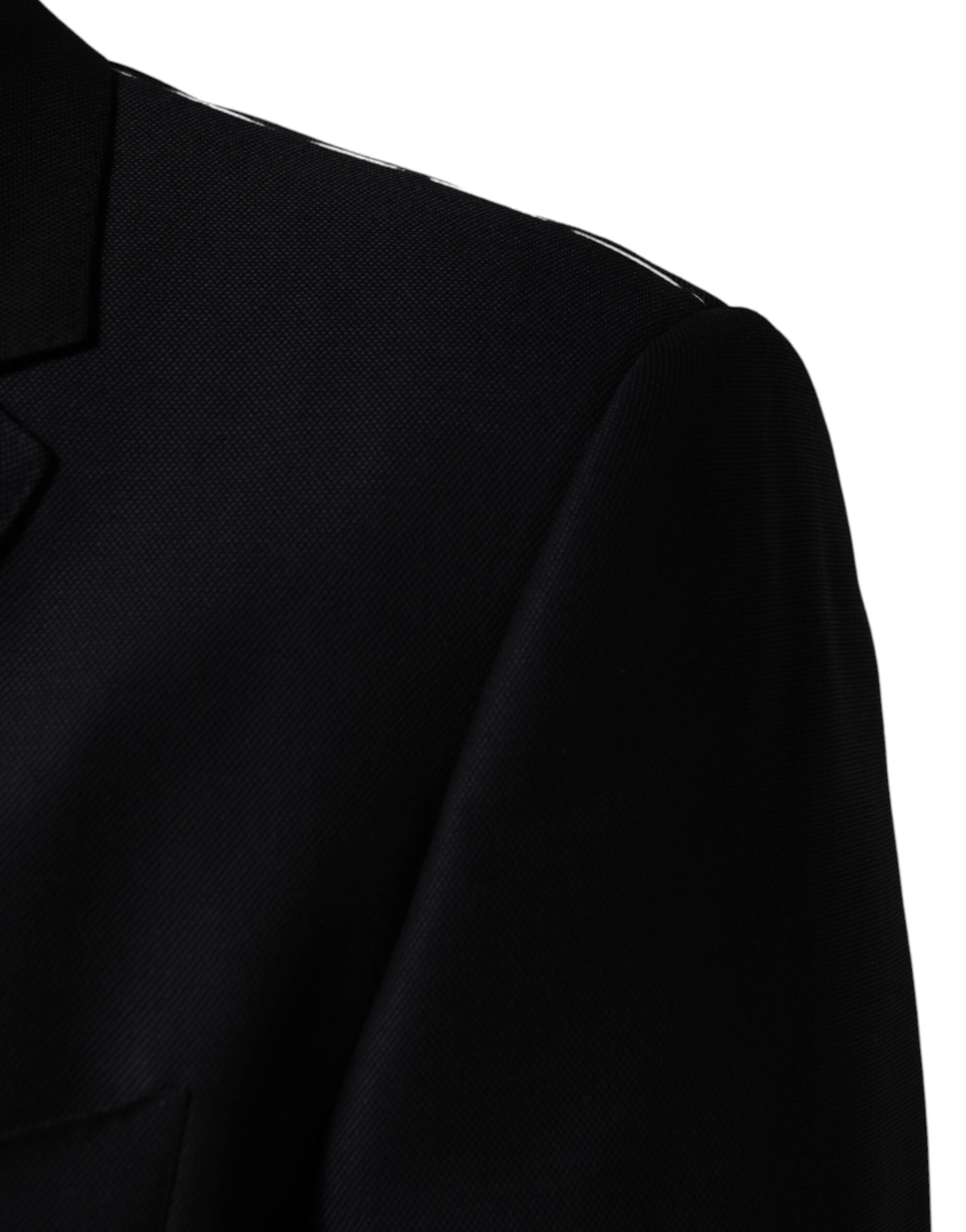 Dolce & Gabbana Black MARTINI Single Breasted Jacket Blazer - Luxe Marca