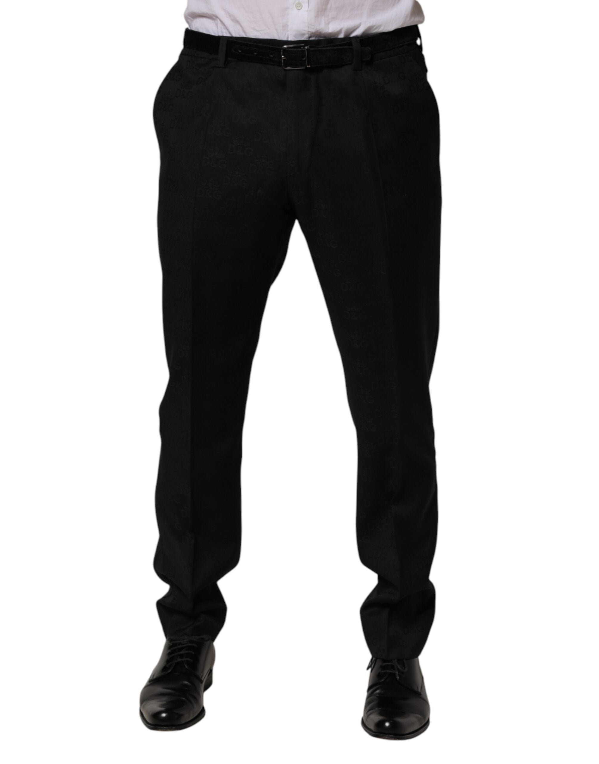 Dolce & Gabbana Black Wool Skinny Dress Formal Trouser Pants - Luxe Marca