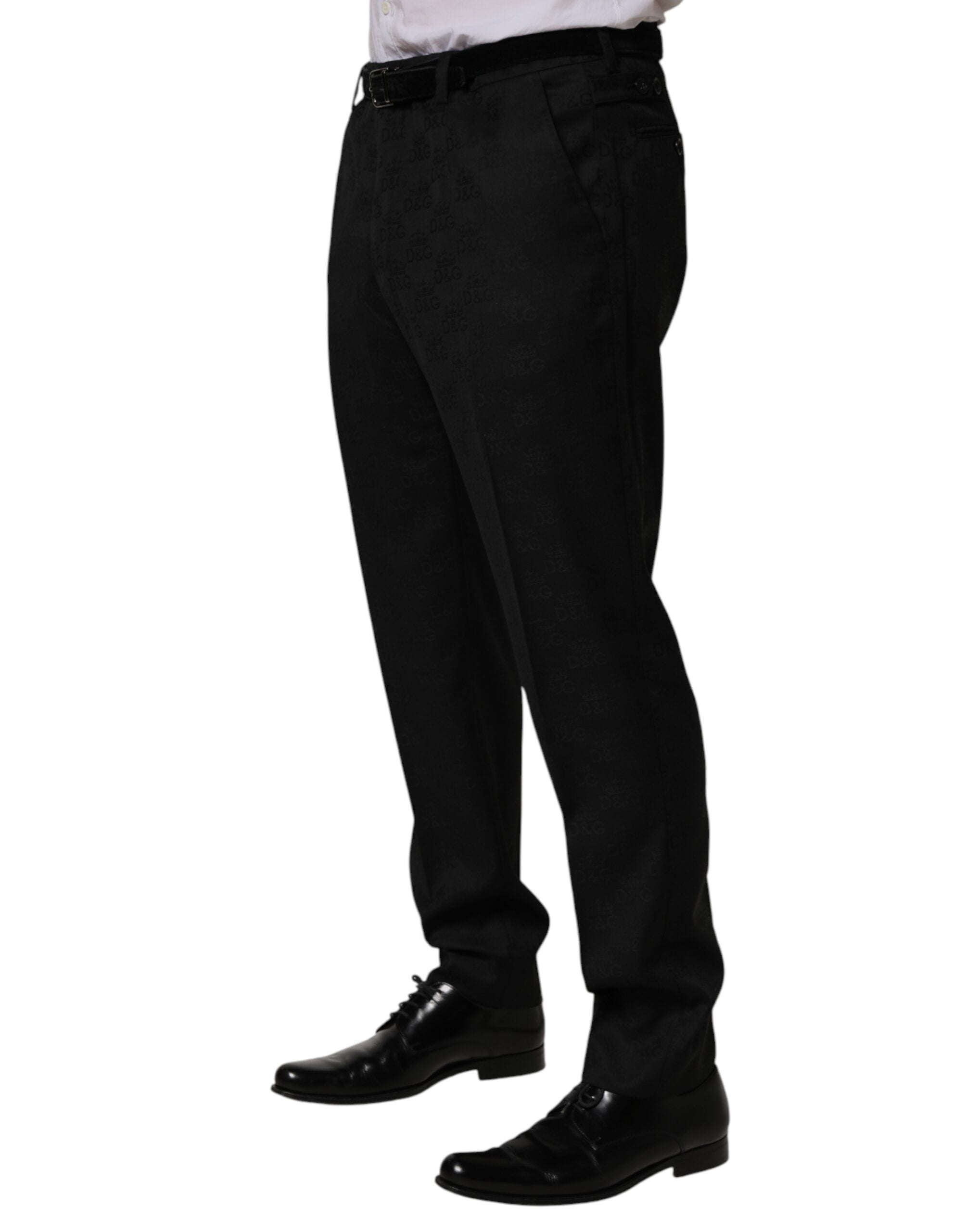 Dolce & Gabbana Black Wool Skinny Dress Formal Trouser Pants - Luxe Marca
